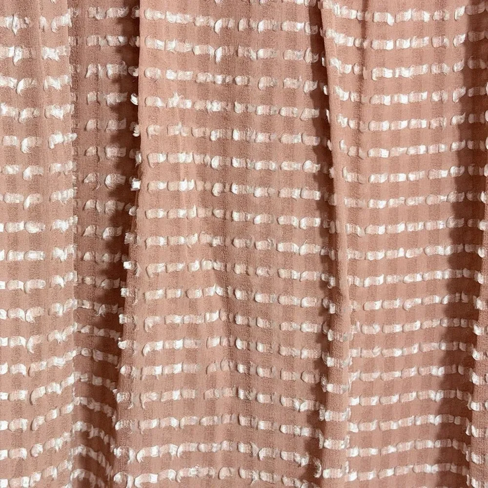Ulla Johnson Soft Mesa Pink Silk Blend Sheer Carine Top Blouse Size S